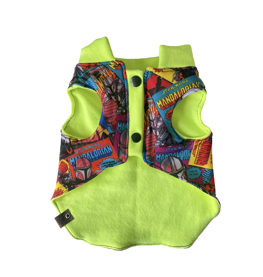 chaleco reversible verde neon star wars