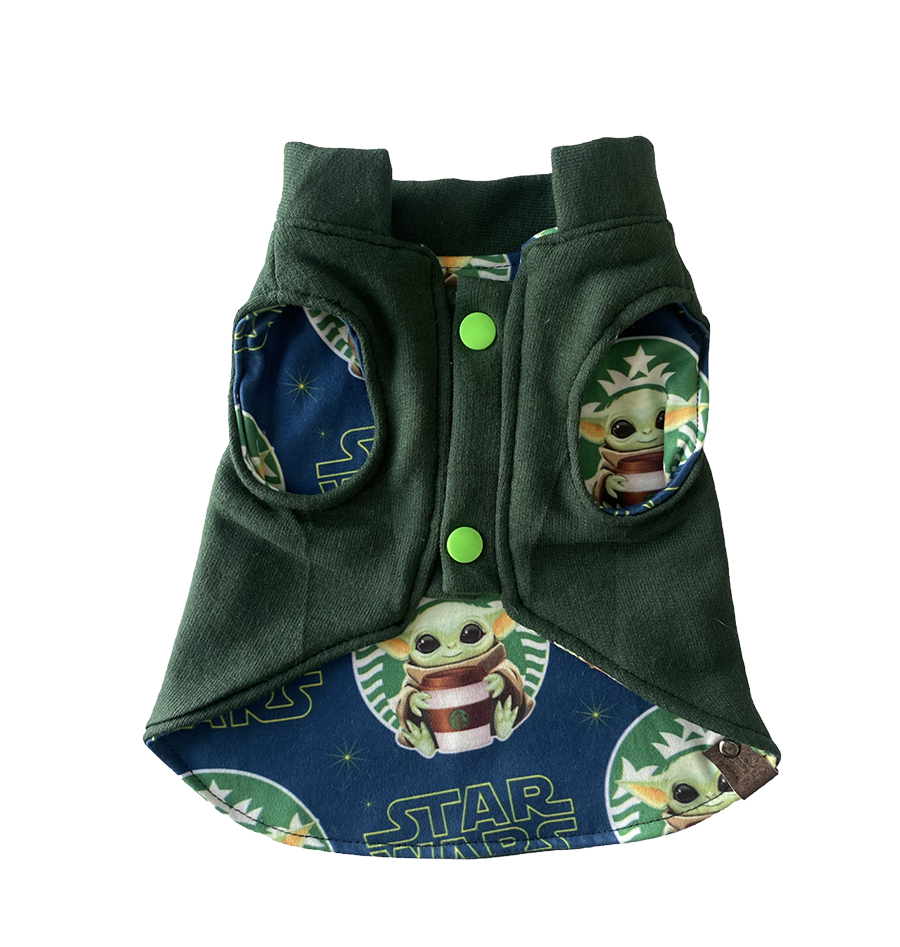 chaleco reversible verde oscuro star wars